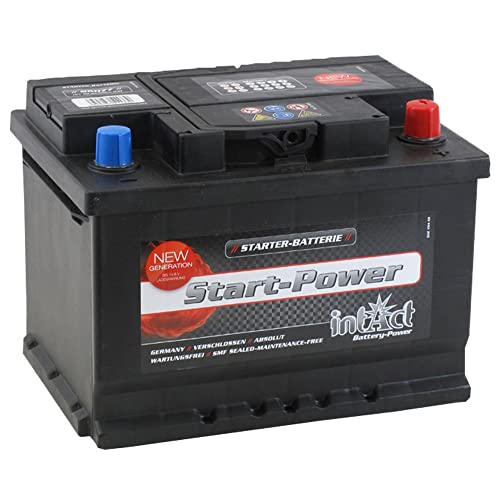 intAct Start-Power 56077GUG Starterbatterie 12V 60Ah, 540A (EN) Kaltstartstrom, zuverlässige und wartungsarme Batterie mit erhöhtem Auslaufschutz