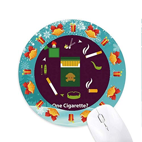Logo mehr als eine Zigarette Mousepad Rund Gummi Maus Pad Weihnachtsgeschenk