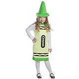 Dress Up America Buntstift-Kostüm für Kinder – Grünes Buntstift-Kostüm für Mädchen und Jungen – Tolles Rollenspiel-Kostüm-Set