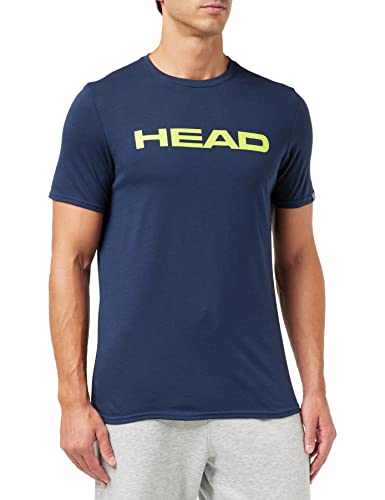 HEAD Herren Club Ivan T-Shirt, dunkelblau/gelb, Größe S