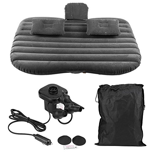 Dancal Auto Luftmatratze, Auto aufblasbare Bett Rücksitz Matratze Luftmatratze für Ruhe Schlaf Reisen Camping(Black)