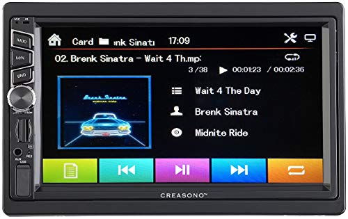 CREASONO 2 DIN Radio: 2-DIN-DAB+/FM-Autoradio, Touchdisplay, Bluetooth, Freisprecher, 4x45 W (Autoradio 2DIN DAB)
