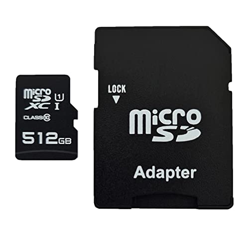 512GB MicroSDXC Speicherkarte mit Adapter Class 10 kompatibel für Nextbase 112, 212, 312GW, 412GW, 512GW, Ride, Duo HD & Nextbase Mirror, Apeman, Aukey, Toguard  Dash Cam Dashcam DVR