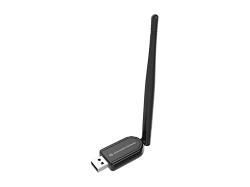 Conceptronic ABBY USB-Bluetooth 5.1-Adapter mit externer Antenne und hoher Reichweite (ABBY07B)