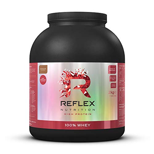 Reflex Nutrition 100% Whey Protein-Pulver mit Aminosäuren – 2kg, Schokolade