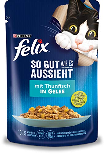 FELIX Katzennassfutter So gut wie es aussieht in Gelee mit Thunfisch 24x 85 g