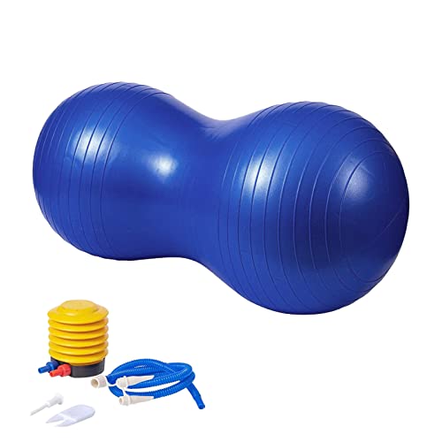 KRUIHAN Erdnuss Geformte Yoga Ball Übung - Hauptsport Turnhallen Gewichtsverlust Balancetraining Physiotherapie Ausrüstung(Blau)