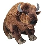 Wild Republic 19307 Jumbo Plüsch Bison Wisent, großes Kuscheltier, Plüschtier, Cuddlekins, 76 cm