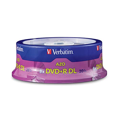 Verbatim DVD+R DL 8.5GB 2.4X Branded 20pk Spindle