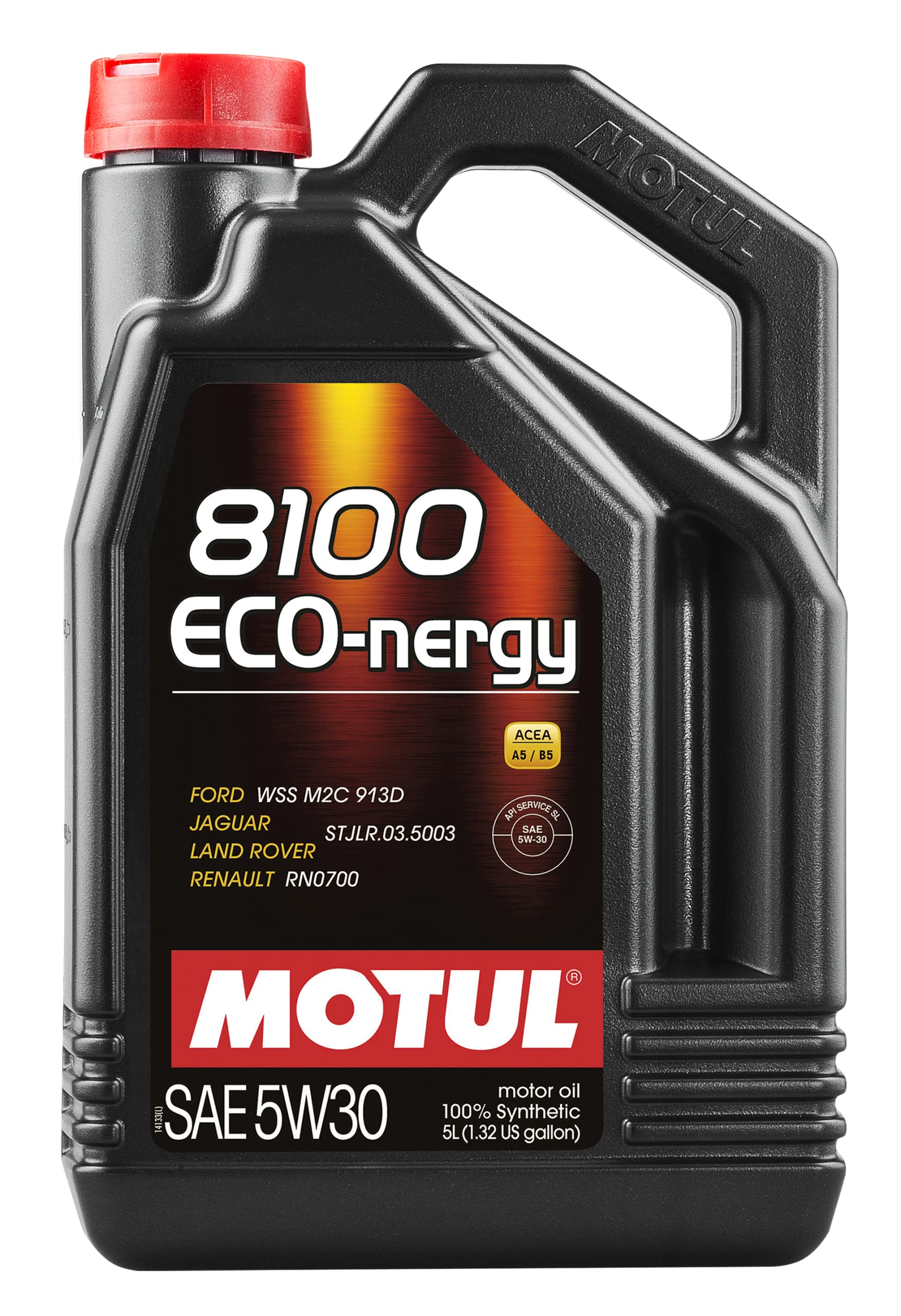 Motul 8100 Eco-Nergy SAE 5W-30 5 Liter Motoröl Vollsynthetisch Diesel Benzin Motoren 5L Motor Oil Motorenöl Schmierstoff Synthetisch Synthetic Auto Motorschutz Schmieröl