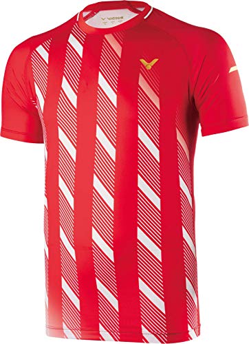 VICTOR Shirt Denmark Badmintonshirt, red, M