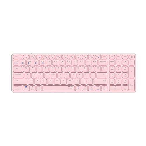 Kabellose Multi-Mode-Tastatur E9700M Pink QWERTZ - Tastatur (Pink) (Versandkostenfrei)