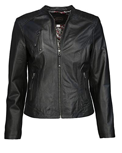 JCC Damen Lederjacke Modern 125302 Black 38