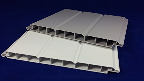 Bayram® Dachunterschläge PVC weiß, Deckenpaneele Profilbretter Kunststoff Wandpaneele 5x 1m (50 cm, 5 Stck)
