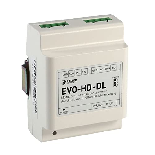 Nonic Balter EVO-HD-DL Manipulationssicheres Anschluss-Modul für Türöffner & Lichtsteuerungen, geeinget für Balter EVO-HD Türanlagen