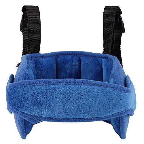 YCX Kopfstütze Kindersitz Kinder Auto Kinderkopfstütze,Für Autositz Nackenstützen Einstellbare Kopfschutz Schlafkissen Kopfhalterung Blau,Blau