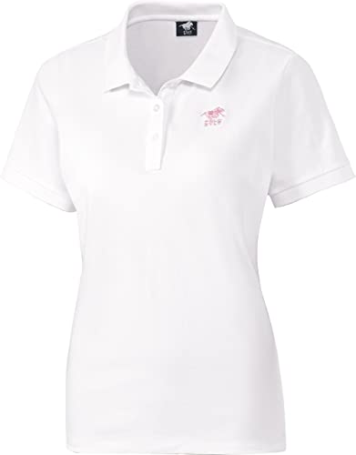Polo Sylt Poloshirt Kurzarm, sportlich Elegantes Polo für Damen, Polohemd aus weichem Stretch-Piqué, Damenbekleidung, Weiß, Gr. L