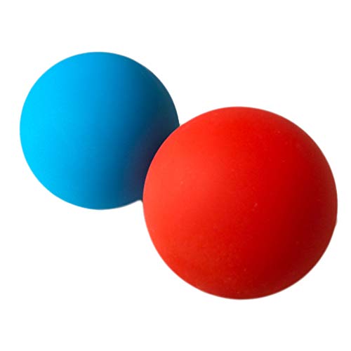 Supvox 2 Stück Massage Lacrosse Bälle Gymnastikball Silikon körperliche Schmerzen Yoga Ball für myofascial Release Muskelkater