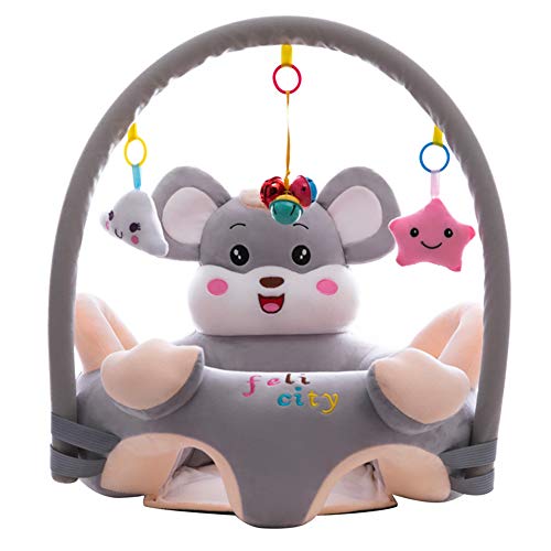 Cartoon Baby Plüsch Stuhl Sofa Infant Learning Sitz Stuhl Baby Spielzeug Support Sitz Training Stützfütterung (Maus mit Stange)