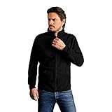 Doppel-Fleece Jacke Herren, Schwarz-Hellgrau, M