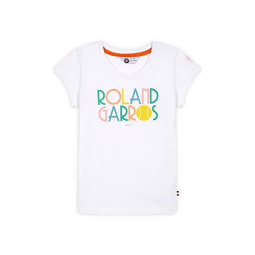 Roland Garros Mädchen Paige Enf T-Shirt, weiß, 2 Jahre