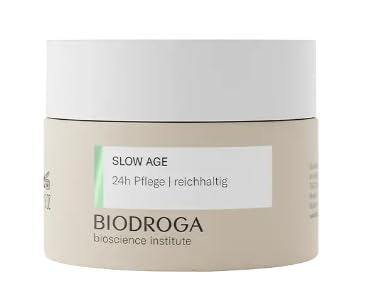 BIODROGA Bioscience Institute - SLOW AGE - 24H Pflege reichhaltig 50ml - Anti-Aging Feuchtigkeit, reduziert Linien & Fältchen, verleiht Energie - Mit Schwarzwald Complex für vitale Haut