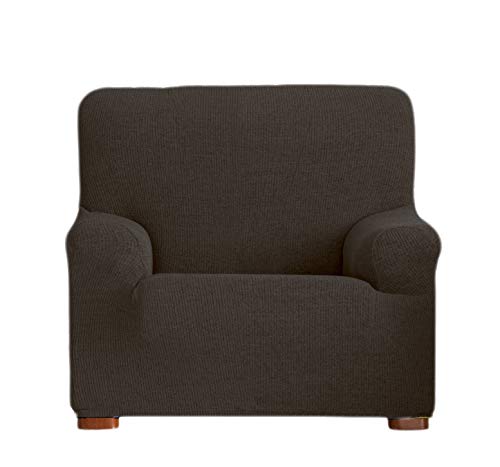 Eysa Dorian elastisch Sofa überwurf 1 Sessel, Chenille, 7-braun, 37 x 9 x 29 cm