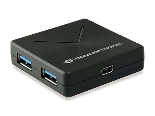 Conceptronic HUBBIES02B 4-Port-USB 3.0-Hub