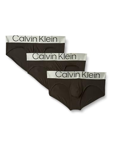 Calvin Klein Herren HIP Brief 3PK Retroshorts, Black, XXL