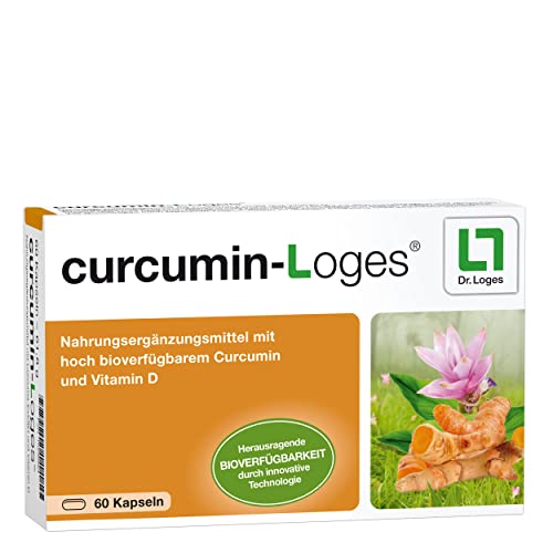 curcumin-Loges® - 60 Kapseln - Nahrungsergänzungsmittel mit hoch bioverfügbarem Curcumin und Vitamin D