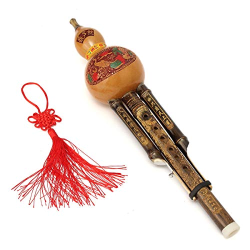 VIDOO Natürliche Bambus Chinesischen Hulusi Gourd Cucurbit Flöte Bb Ton Yunnan Ethnische Musikinstrument