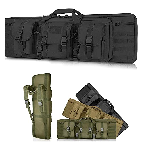 XVBVS Doppelgewehrtasche, Taktischer Langwaffenkoffer Carbine Gun Bag Airsoft Shotgun Bag, Weich Gepolsterte Tragetasche für Jagdausrüstung Aufbewahrung und Transport von Schusswaffen