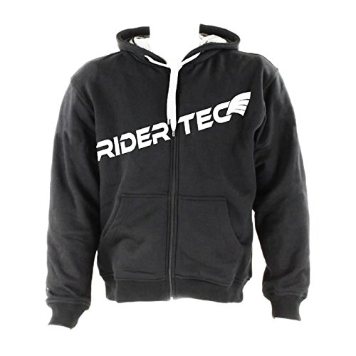 Rider-tec sweatshirt- rt-0600-bw, schwarz/weiß, Größe XL