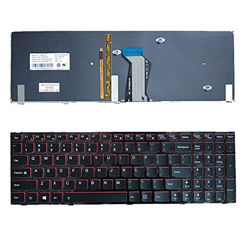 Laptop Ersatz US-Tastatur für Lenovo Y590 Y500 Y510P Y510 Y500S Y500N Y500NT Y590N mit Schwarzlicht