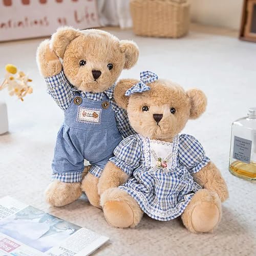 Plüsch Teddybär Kissen Spielzeug Kuscheltier Puppe Hochzeit Geburtstagsgeschenk für Kinder 35cm 2