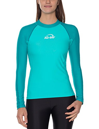 IQ UV Schutz Shirt Damen UV-Schutz Schwimmen Tauchen, türkis (Caribbean), S