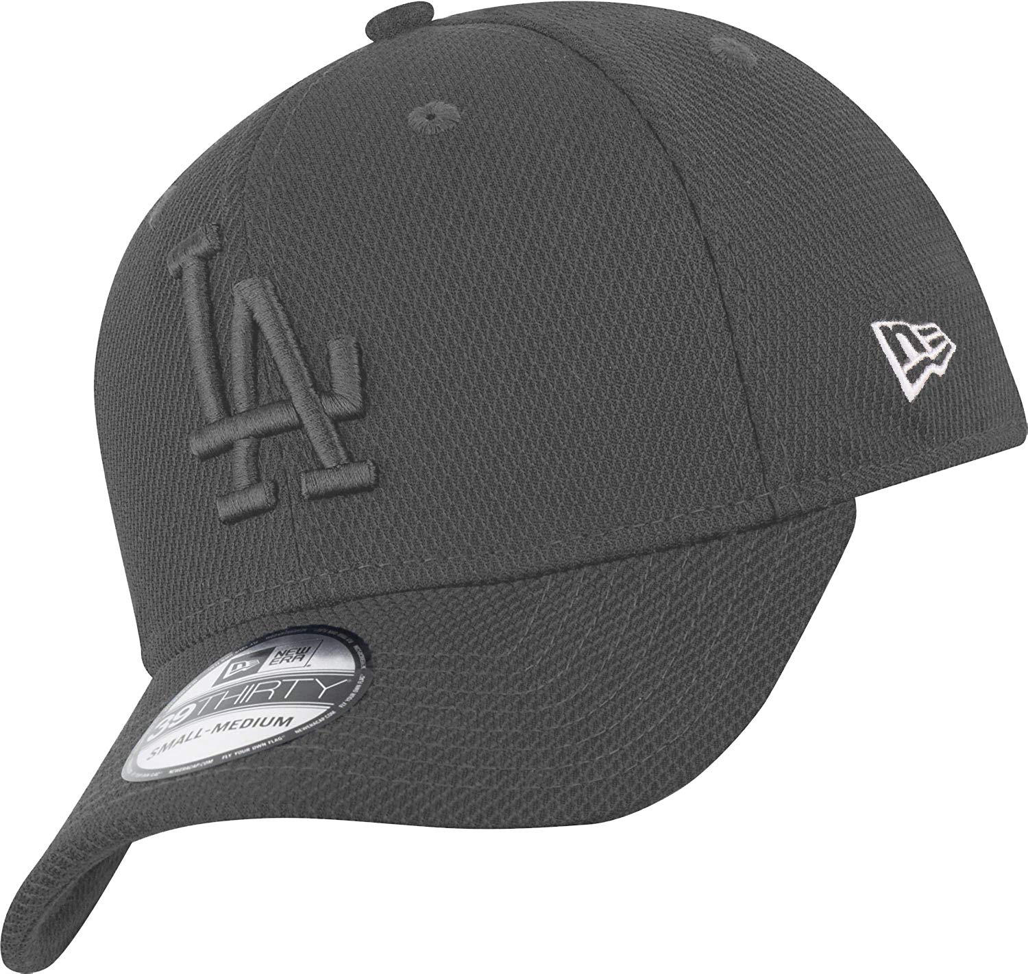 New Era Los Angeles Dodgers 39thirty Stretch Cap Diamond Era Tonal Grey - M - L
