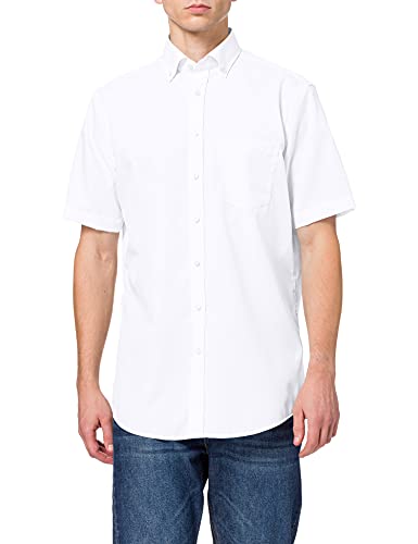 Seidensticker Herren Business Hemd Modern Fit, Weiß (weiß 01), 45