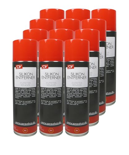 SDV Chemie Silikonentferner Spray 12x 500ml für Autolack Lackierer Siliconentferner Cleaner Entfetter