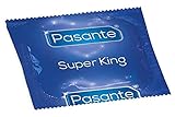 Pasante Super King Size, die größten Kondome von Pasante mit 69mm Breite und 210mm Länge - ideal für Männer, die viel Platz brauchen, 1 x 144 Stück
