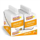 DEXTRO ENERGY LIQUID GEL ORANGE + VITAMINS - 18x60ml (18er Pack) - Traubenzucker Konzentrat aus schnell verfügbaren Kohlenhydraten, Energy Gel, Vitamin B6, Energy Riegel Alternative