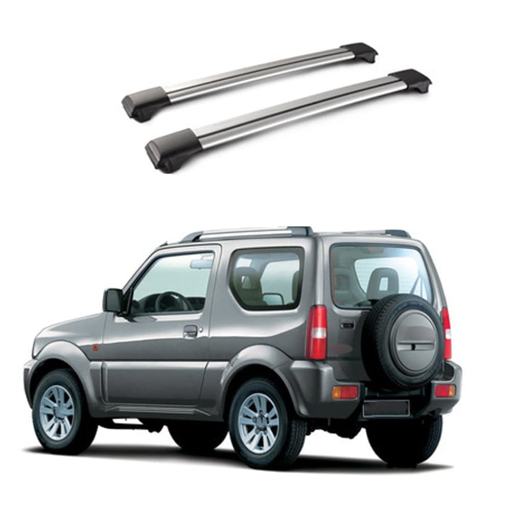 Auto Aluminium Dachträger, für Suzuki Jimny 2006-2018 Diebstahlschutz Langlebiger Reisen Gepäcktransport Schienen Roof Racks, Car Zubehör