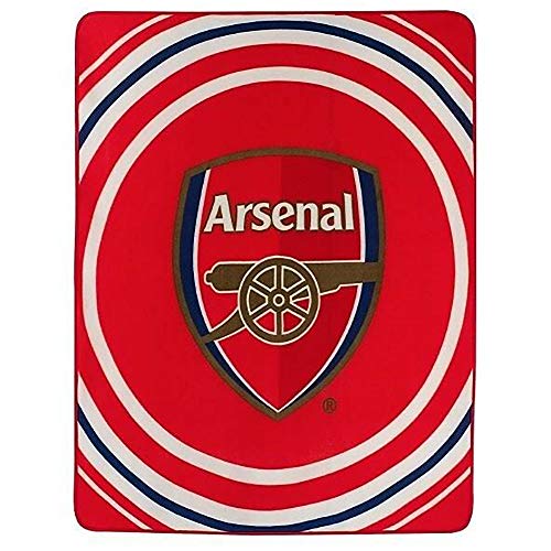 Arsenal FC Pulse Design Fleece Decke (Einheitsgröße) (Rot)