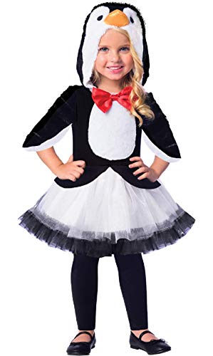 Fancy Me Mädchen niedlich schwarz weiß Pinguin Vogel Winter Carnival Welttag des Buches Tier Tutu Rock Kostüm Kleid Outfit 3-8 Jahre - 4-6 Years