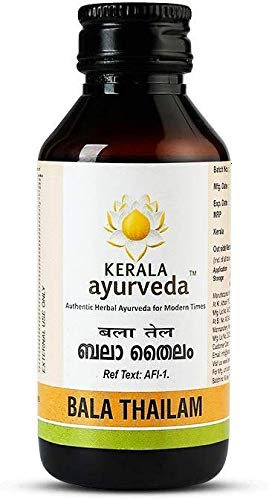 Glamouröser Hub Kerala Ayurveda Bala Thailam ist ein entzündungshemmendes 100 ml (Verpackung kann variieren)