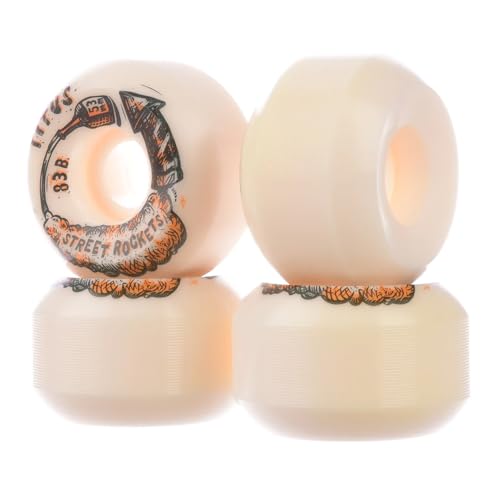 Titus Skateboard Rollen Street Rocket Conical 83B in White Größe 51mm