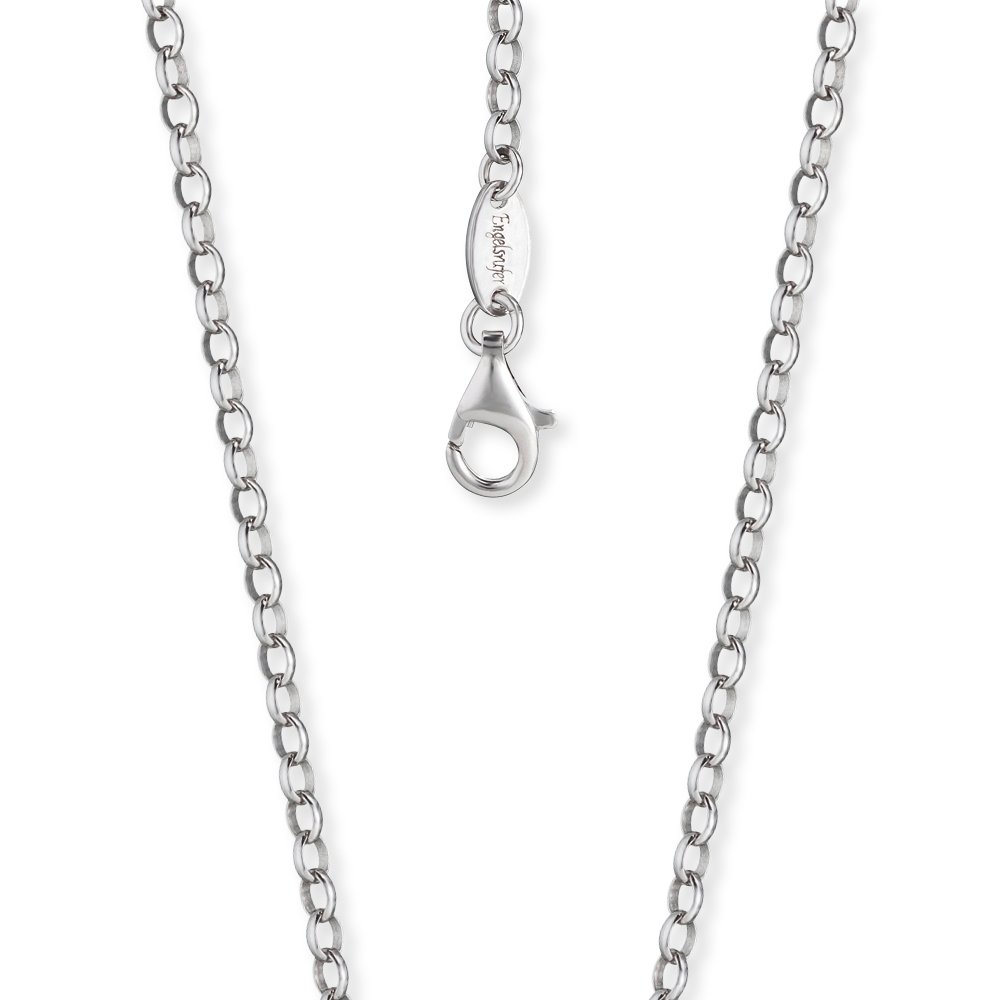 Engelsrufer Damen Halskette Ankerkette aus 925er-Sterlingsilber, Stärke 2,85 mm, Länge 45cm, Karabinerverschluss, nickelfrei, ERN-45-A