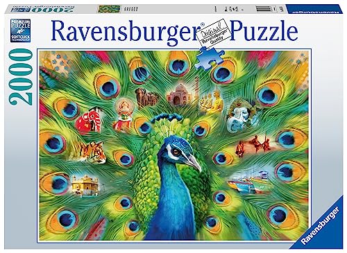 Ravensburger Puzzle 2000 Teile - Land des Pfauen 16567 Land of The Peacock