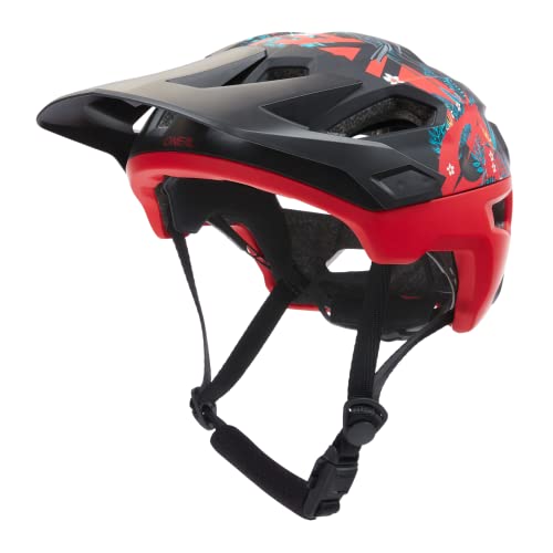 O'NEAL | Mountainbike-Helm | Enduro All-Mountain | Lüftungsöffnungen zur Belüftung & Kühlung Größenverstellsystem, Sicherheitsnorm EN1078 | Helmet Trailfinder Rio V.22 | Erwachsene | Multi | L/XL