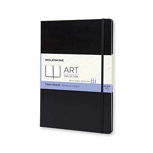 Moleskine Kreativ Notizbücher, Skizzenbuch, A4, 165G Papier, Hard Cover, schwarz